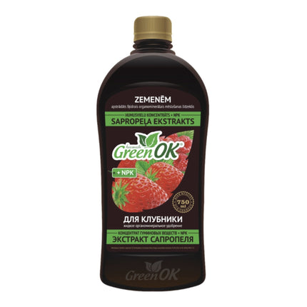 Nawóz humusowy z NPK do truskawek, malin i jeżyn 750 ml GreenOK