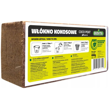 Włókno kokosowe 650g - 8L BRYKIET