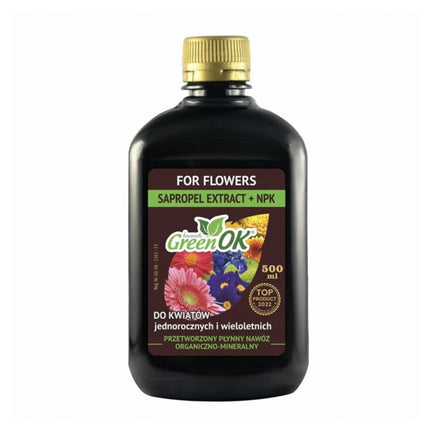 Nawóz humusowy organiczno-mineralny do kwiatów 500 ml – GreenOK