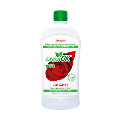 Nawóz humusowy z NPK do róż 750 ml GreenOK