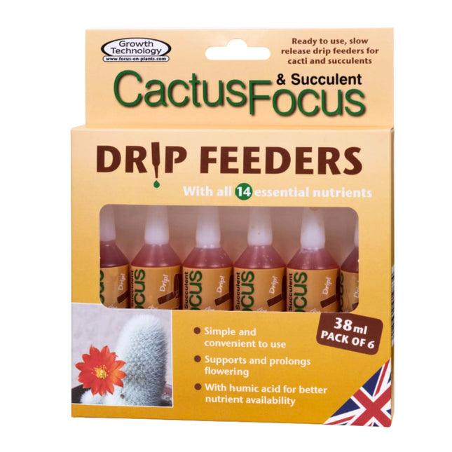Cactus Focus Drip Feeders 6x38ml - ampułki do nawożenia kaktusów
