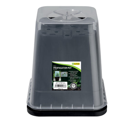Doniczkowy propagator z przezroczystą pokrywą – Garland 25 cm (11 L)