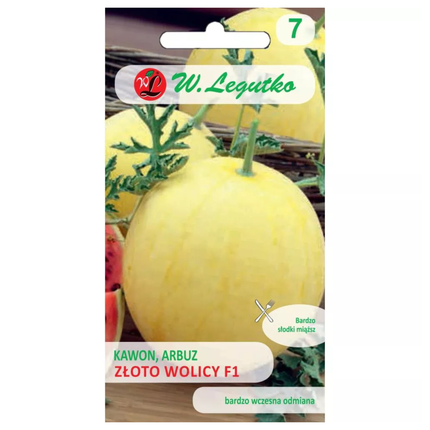 Arbuz Kawon Złoto Wolicy F1 - Citrullus lanatus