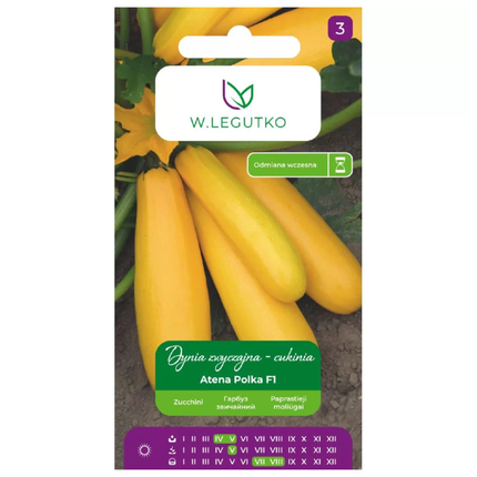 Cukinija Atena Polka F1 - Cucurbita pepo