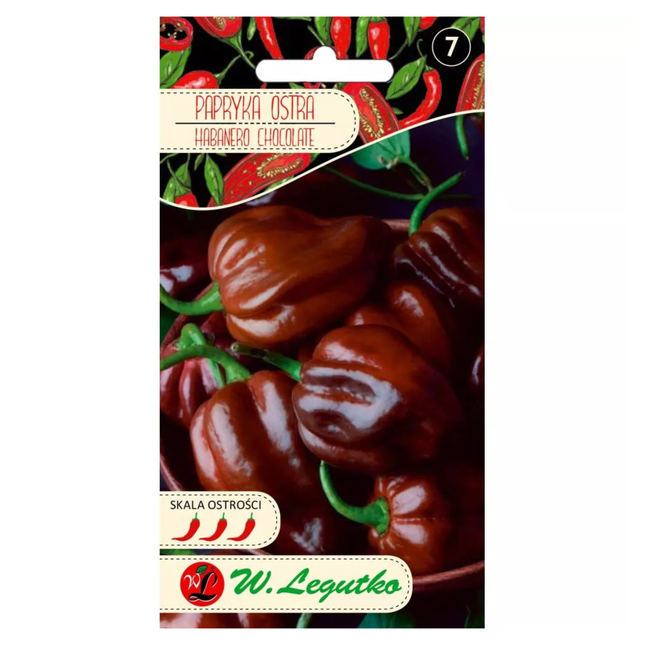 Kineska paprika Habanero čokoladna - Capsicum chinense