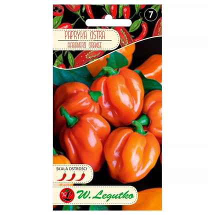 Ķīniešu Habanero Orange paprika - Capsicum chinense
