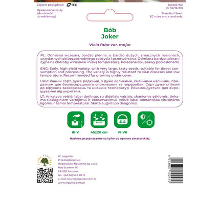 Bób Joker - Vicia faba