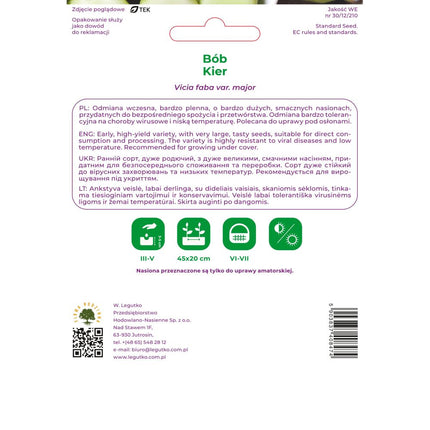 Bób Kier - Vicia faba