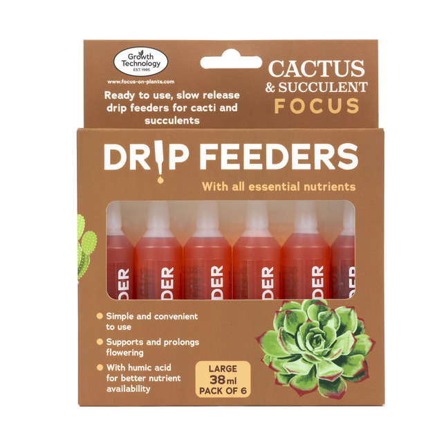 Cactus Focus Drip Feeders 6x38ml - ampułki do nawożenia kaktusów