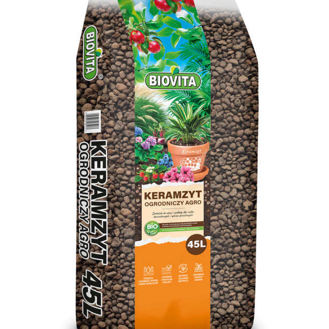 Keramzyt ogrodniczy Agro 45L 8-16mm BIOVITA – worek
