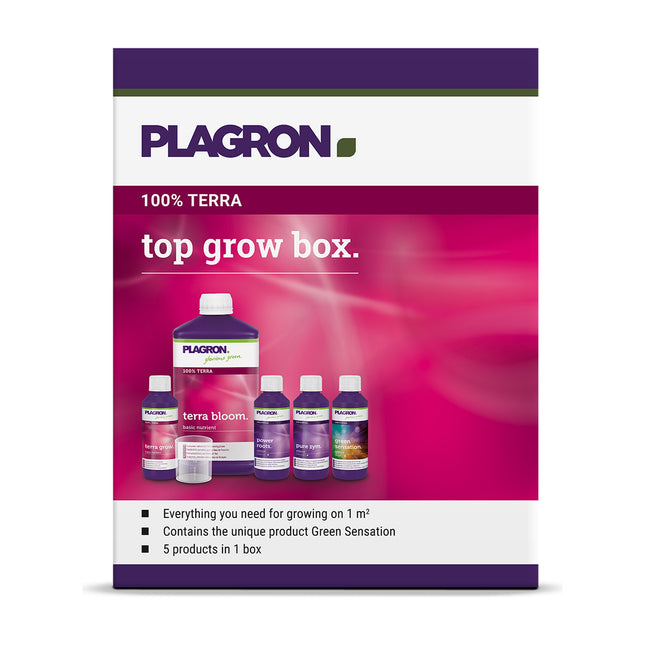 Plagron Top Grow Box 100% Terra – zestaw nawozów mineralnych na 1 m² uprawy