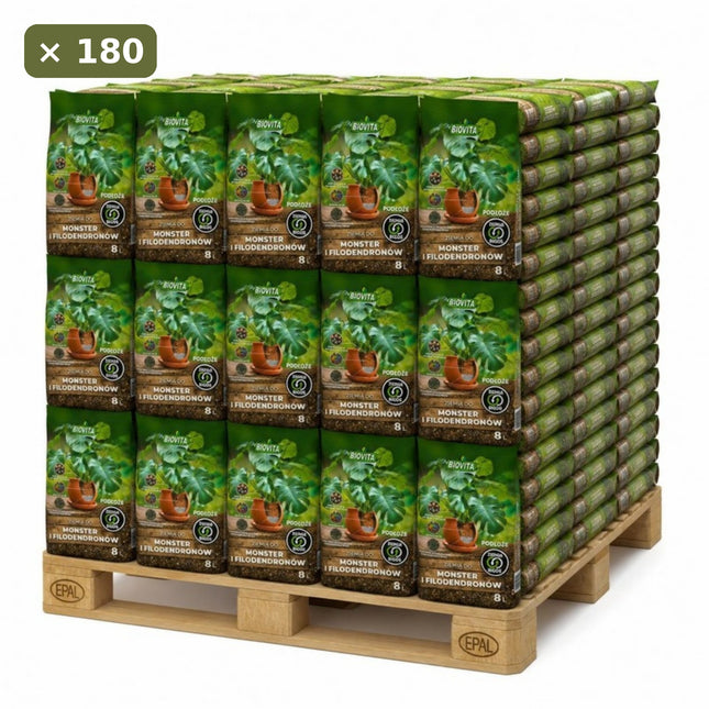 Ziemia do Monster i Filodendronów BIGOS 8L BIOVITA – paleta 180 szt.