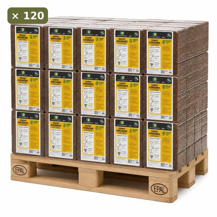 Czipsy kokosowe brykiet 4,5kg - 50L BIOVITA – paleta 120 szt.