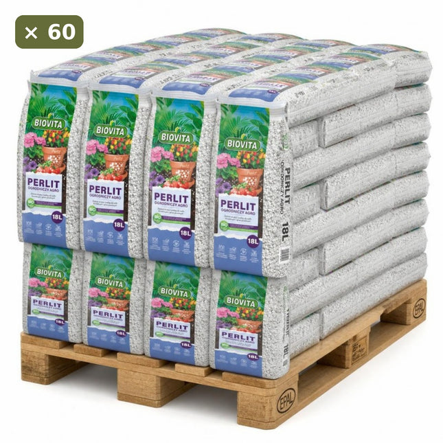 Perlit ogrodniczy Agro 18L BIOVITA – paleta 60 szt.