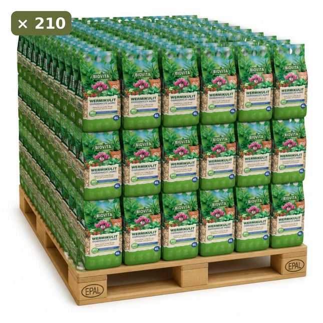 Wermikulit ogrodniczy 4L BIOVITA – paleta 210 szt.