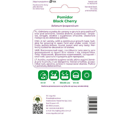 Pomidor gruntowy wysoki Black Cherry - Solanum lycopersicum
